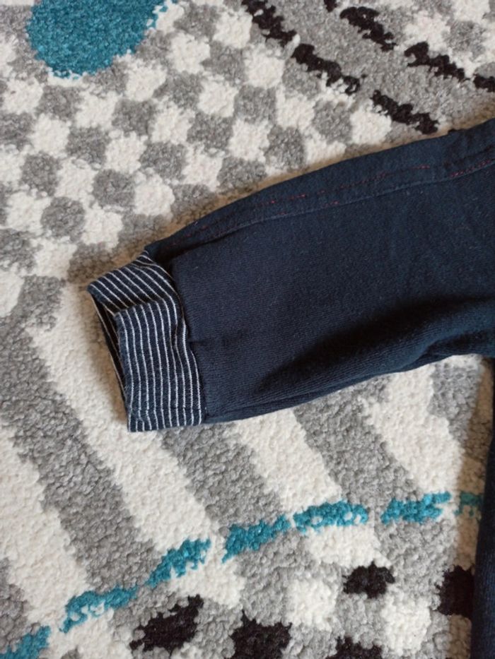 Lot de 2 gilets zippé à capuche - Taille 9 mois - photo numéro 3