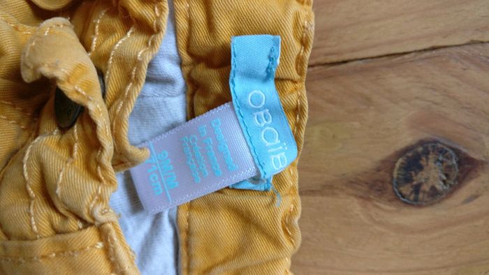 Pantalon jaune taille 9 mois obaibi - photo numéro 2