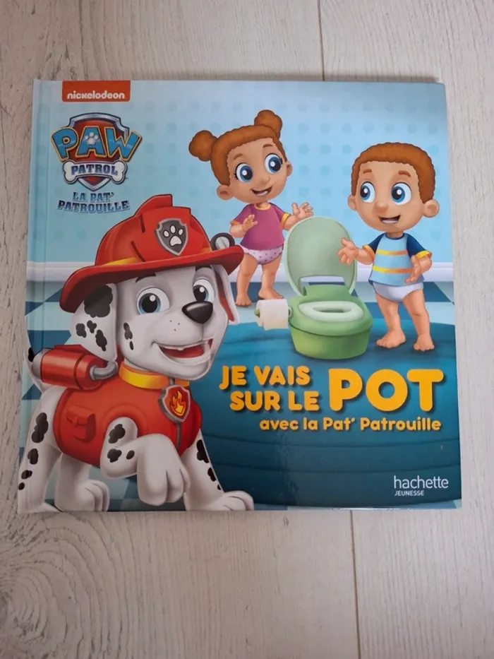 Livre je vais sur le pot avec la pat patrouille