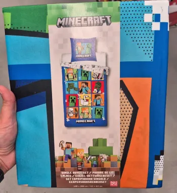 Parure de lit minecraft
