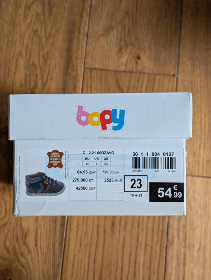 Chaussures en cuir bleu Bopy – Taille 23 - Modèle Zavo - photo numéro 2