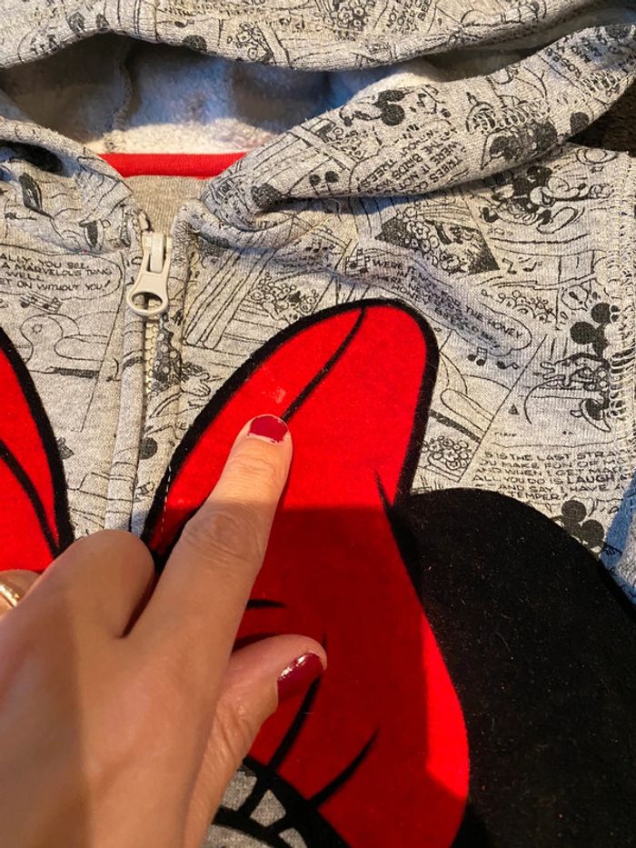 Gilet zippé Minnie 6 ans Disney - photo numéro 4
