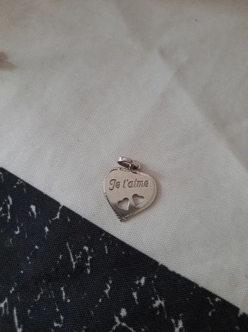Pendentif cœur argent