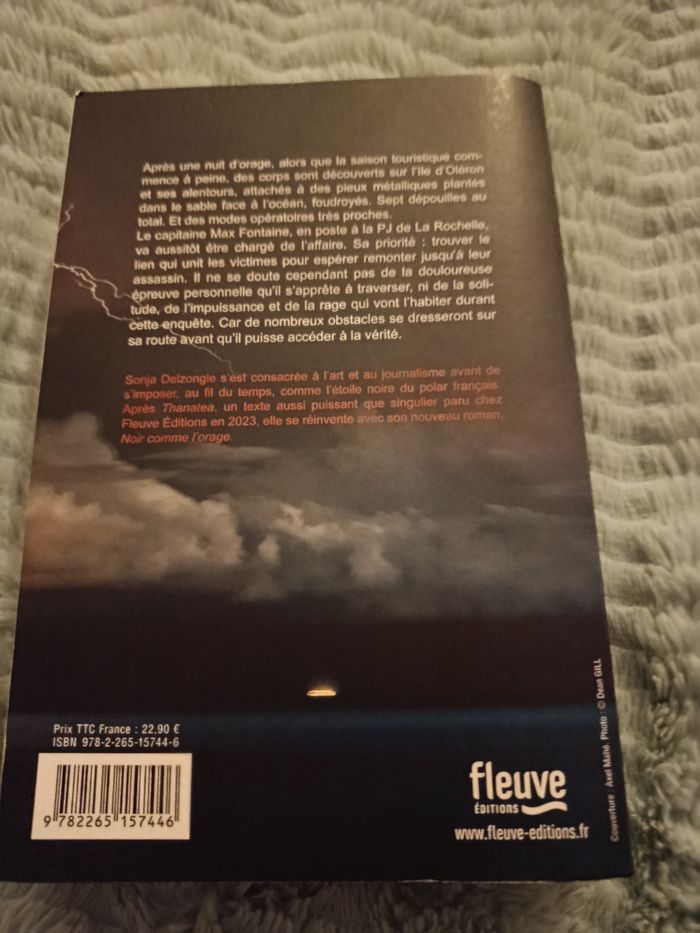 Livre noir comme l' orage de delzongle - photo numéro 2