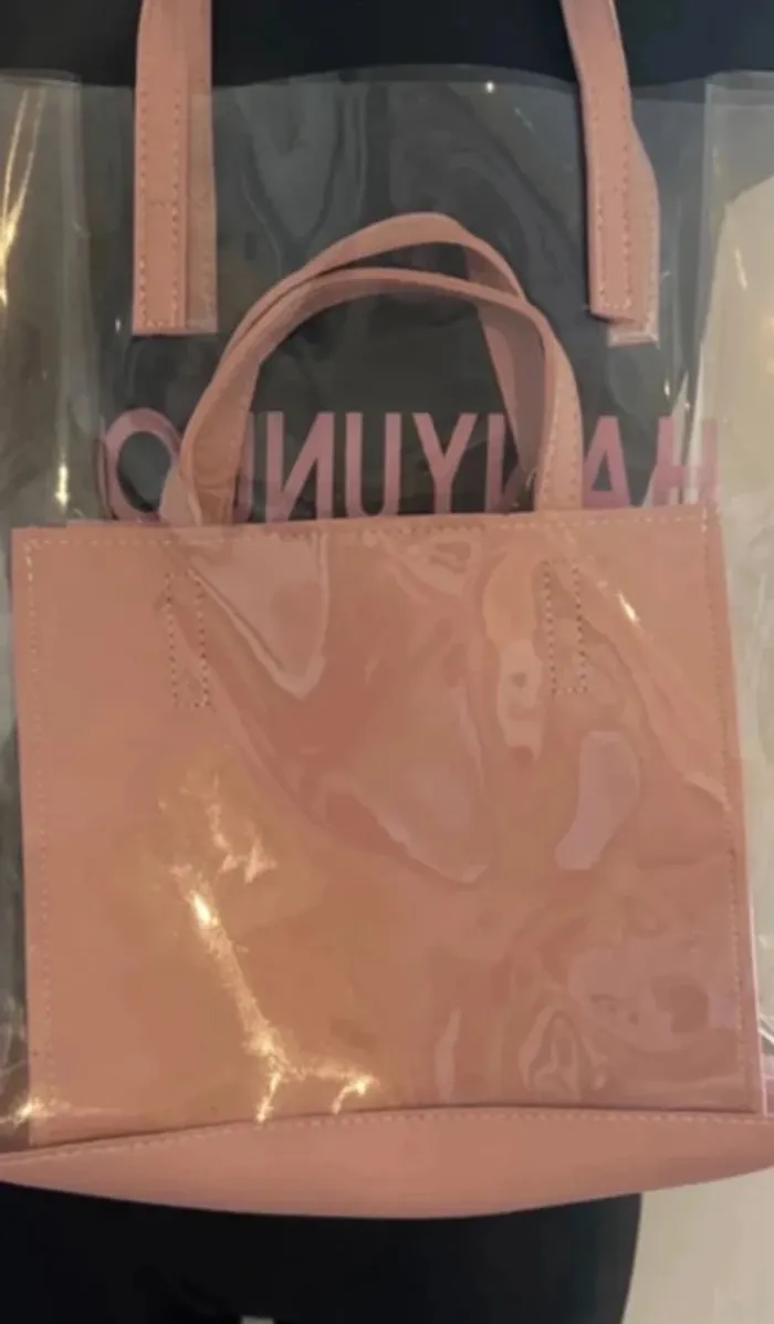 Sac transparent fashion rose neuf - photo numéro 6