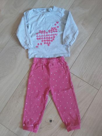 Pyjama 2 pièces coton fille Tex 18 mois (78)