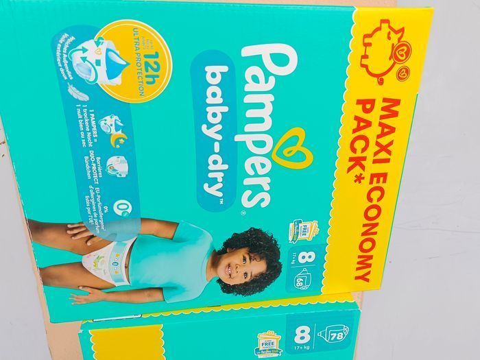 Couches Pampers Baby-Dry Taille 8 - photo numéro 2