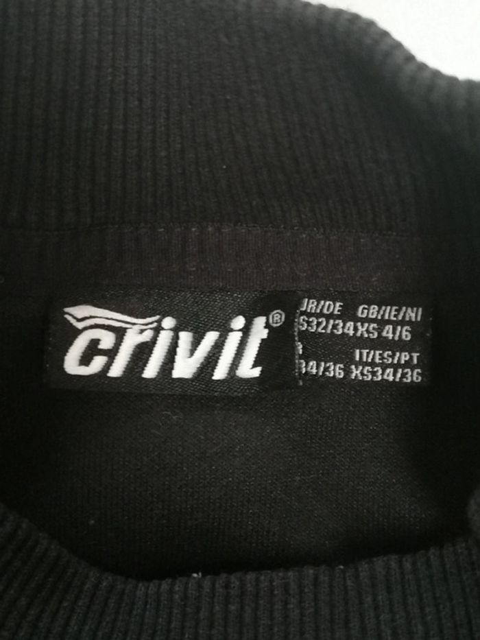 Sweat noir Crivit 34.36 ado - photo numéro 4
