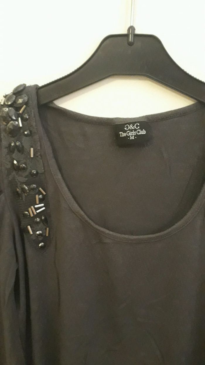 Blouse manches 3/4 grise TM - photo numéro 3