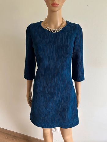 Robe bleue à manches courtes taille unique TBE