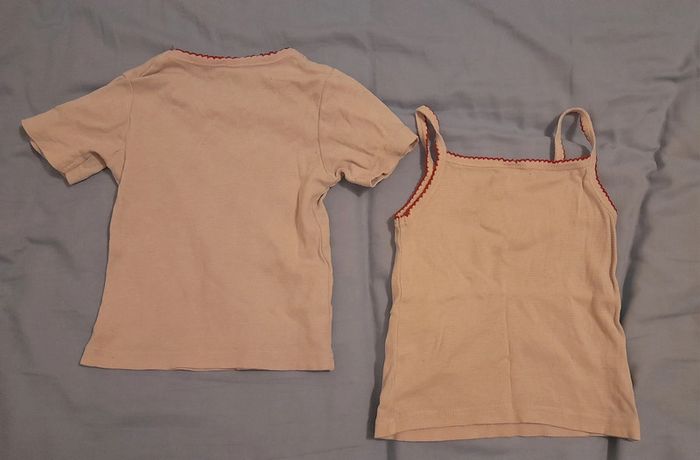 Lot de 2 tricots de peau / maillots de corps. - photo numéro 4
