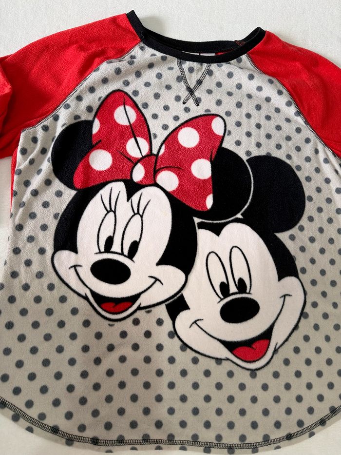 Haut de pyjama blanc et rouge Disney Mickey et Minnie pour fille taille XL enfant - photo numéro 5