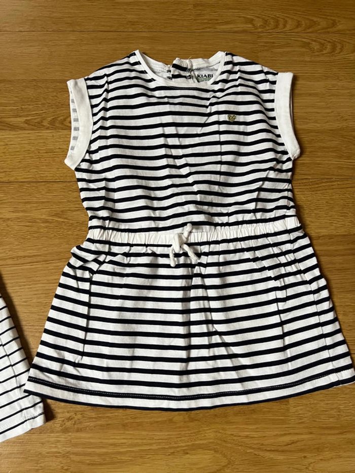 Lot de 2 robes marinières 18 mois - photo numéro 3