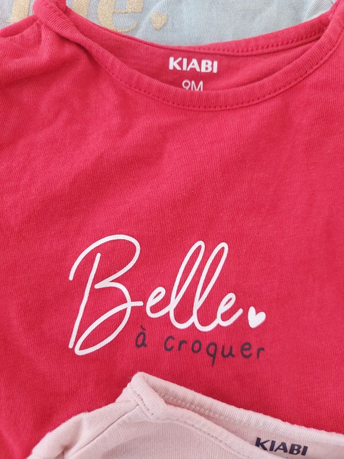 Lot tee shirt 9 mois - photo numéro 3