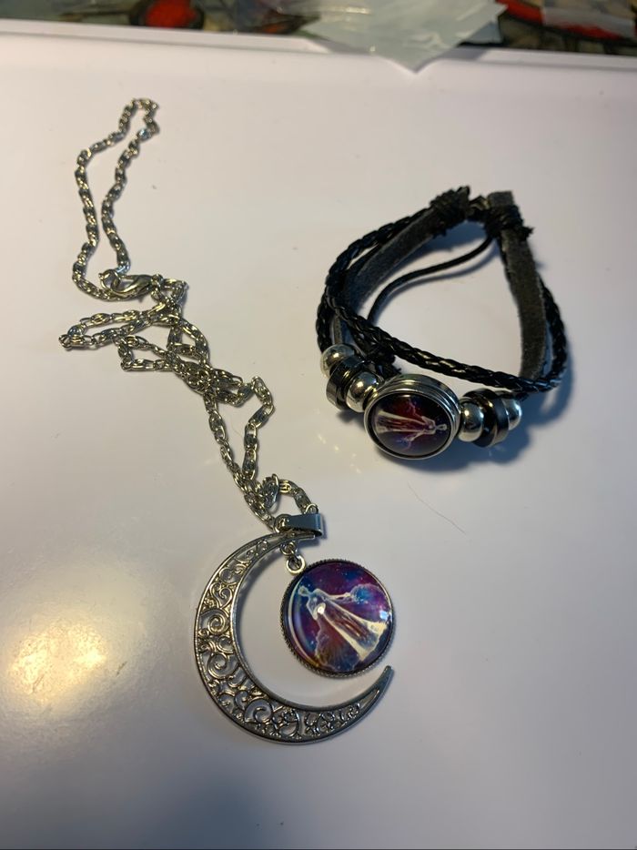 Collier et bracelet vierge - photo numéro 4