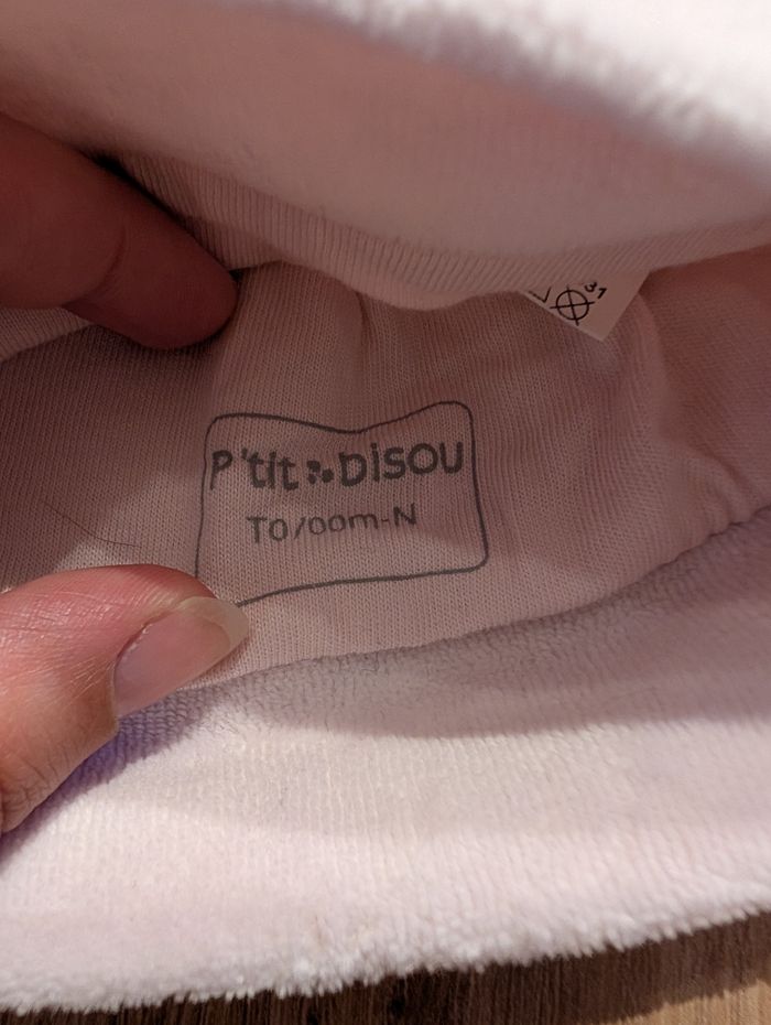 Bonnet rose, de la naissance à 3 mois, P'tit Bisou - photo numéro 2