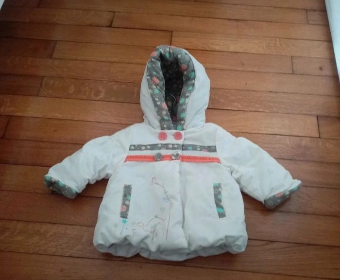 Manteau blanc chaud