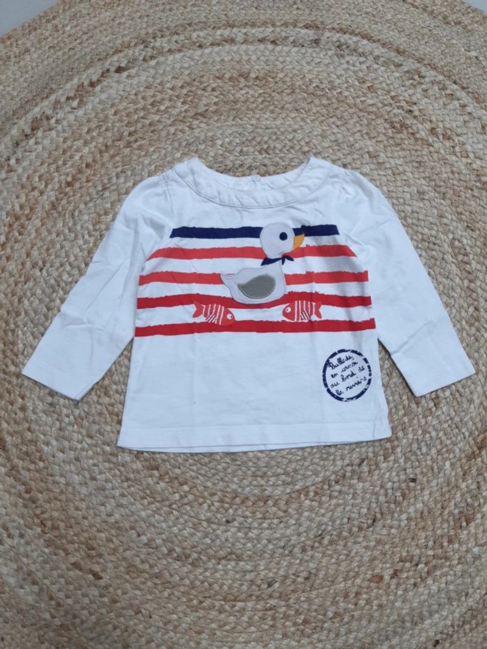 Tee shirt manches longues DPAM 12 mois