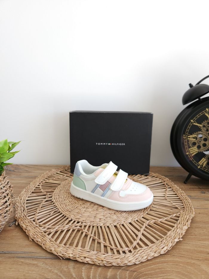 Baskets à scratchs colour-block multicolores Tommy Hilfiger Pointure 26