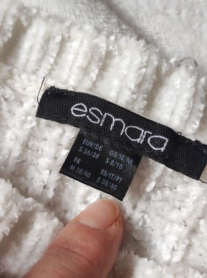 Pull tricolore doux taille S / M - photo numéro 3