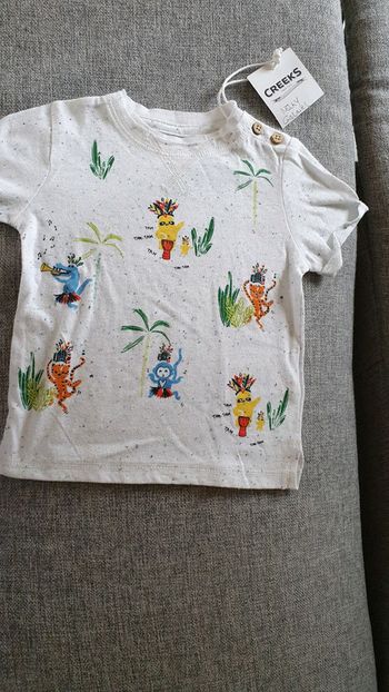 Tee-shirt creeks 6 mois neuf