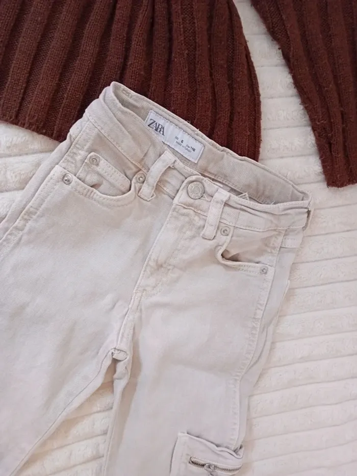 Ensemble fille pull +cargo 6ans Zara 🤎🌼 - photo numéro 3