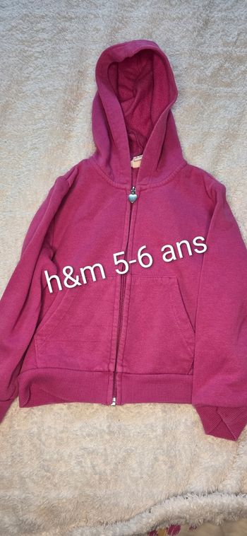Sweat polaire 5-6 ans h&m
