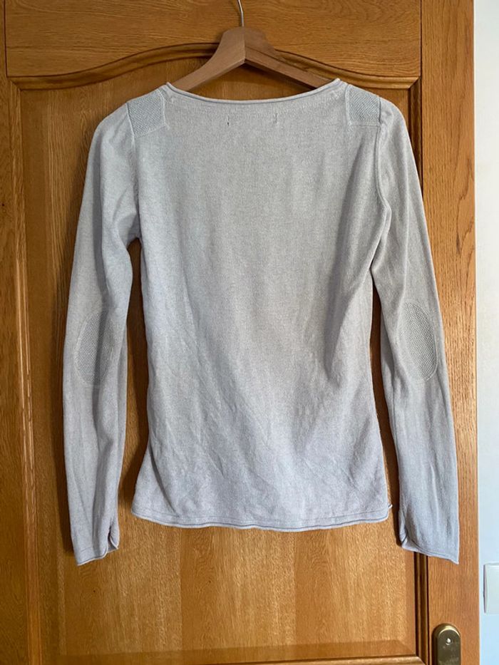 Pull col V Cache Cache (beige), S / 36 / 8 - photo numéro 2