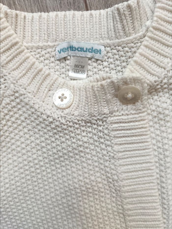 Gilet maille Vertbaudet 2 ans - photo numéro 2