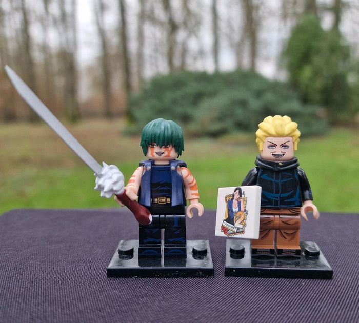 Minifigure Manga Jujutsu Kaisen   Zenin Maki et Hakari Kinji n1.2
