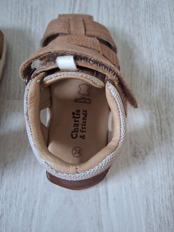 Chaussures Sandales garçon cuir marron Charlie et Friends  Taille 24 - photo numéro 8