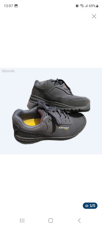 Paire de chaussures de sécurité(femme)Dunlop-Pointure 37