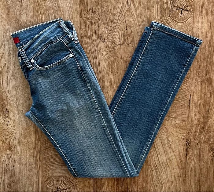 Jean/pantalon bleu Levi's Patty Anne Slim, femme, taille : W 28 L 34 (38 taille française) - photo numéro 5
