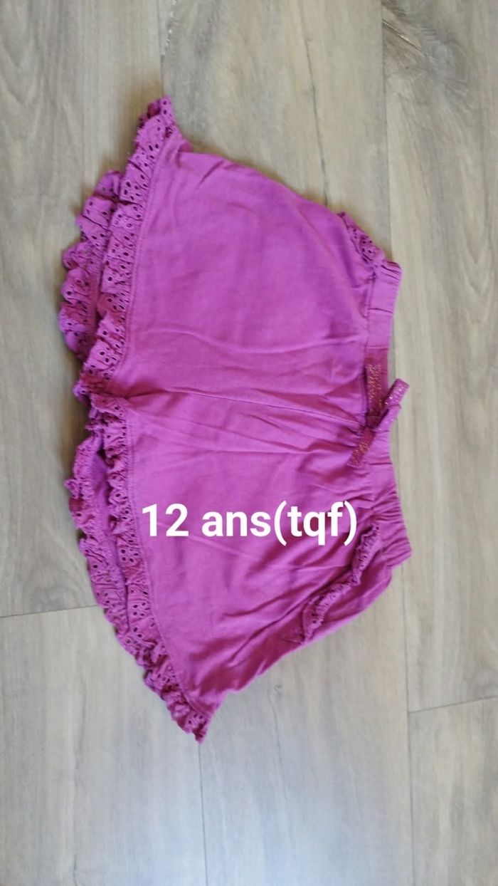 Short fille 12 ans