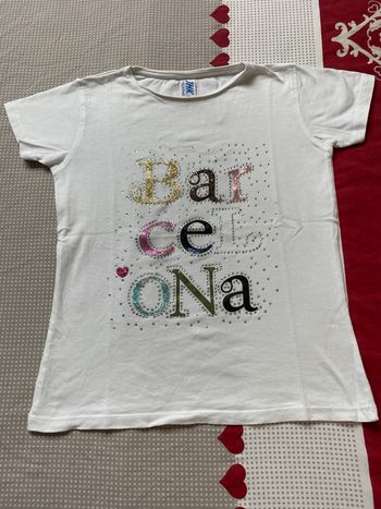 Haut blanc barcelone