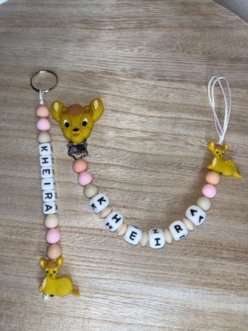 Attache tétine personnalisé