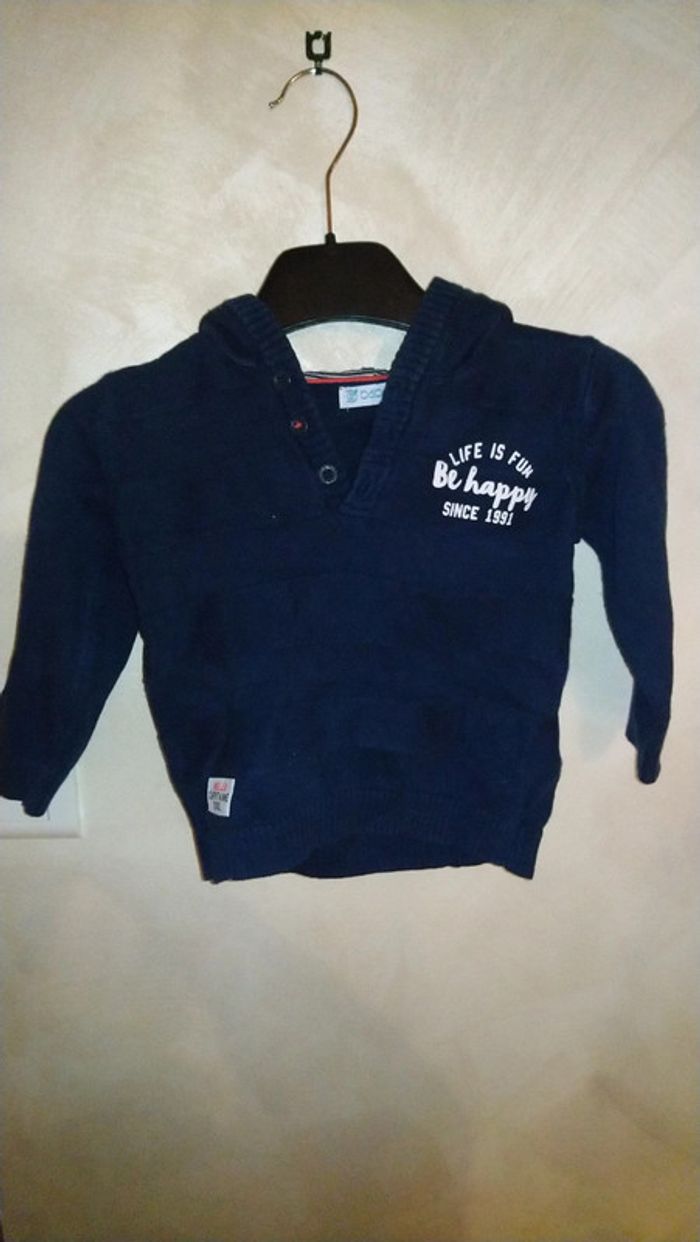 Pull à capuche Gemo 18 mois en très bon état - photo numéro 4