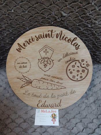 Assiette et Nicolas personnalisée