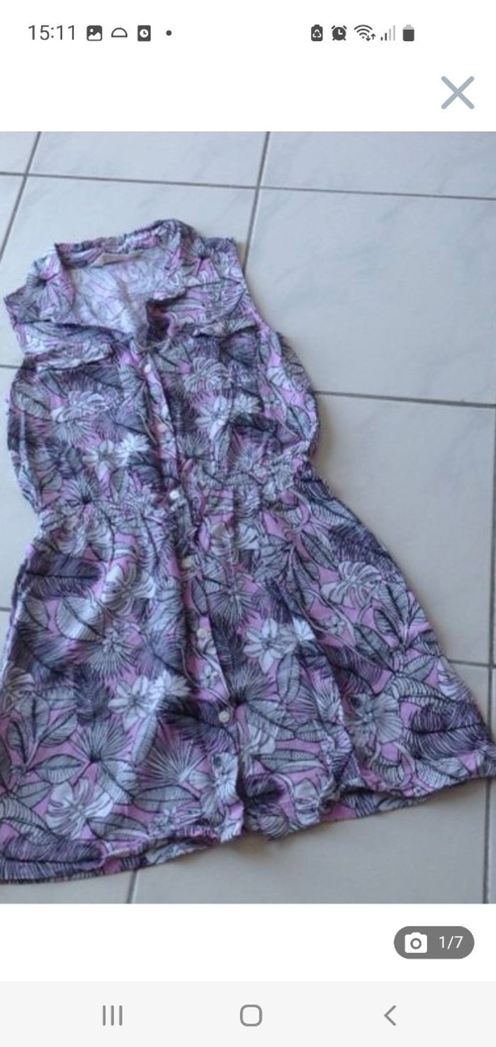 Robe fluide légère sans manches 10-11 ans H&M - photo numéro 1