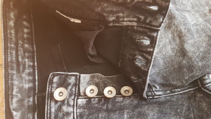 Short troué jeans femme noir 38 FB - photo numéro 2