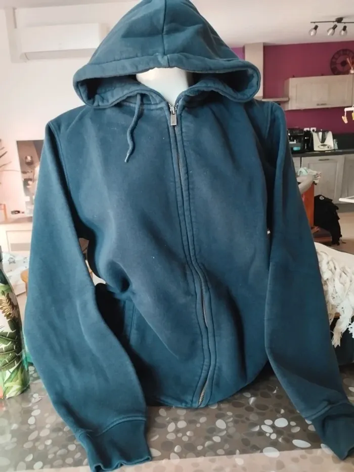 Sweat capuche homme taille M marine celio