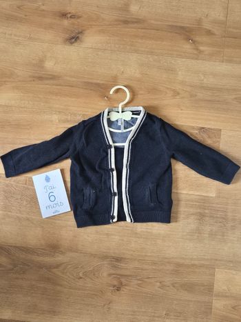 Gilet orchestra 6 mois 67 cm bleu marine Parfait état 