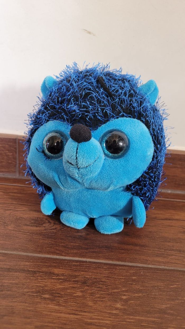 Peluche Hérisson bleu
