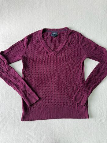 Pull torsadé tommy Hilfiger violet pourpre pour femme taille M