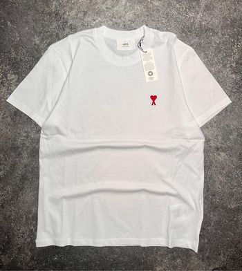 T-shirt blanc Ami de cœur en coton.