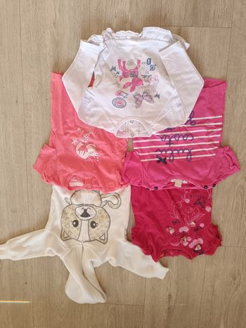Lot 5 vêtement fille 6 mois 