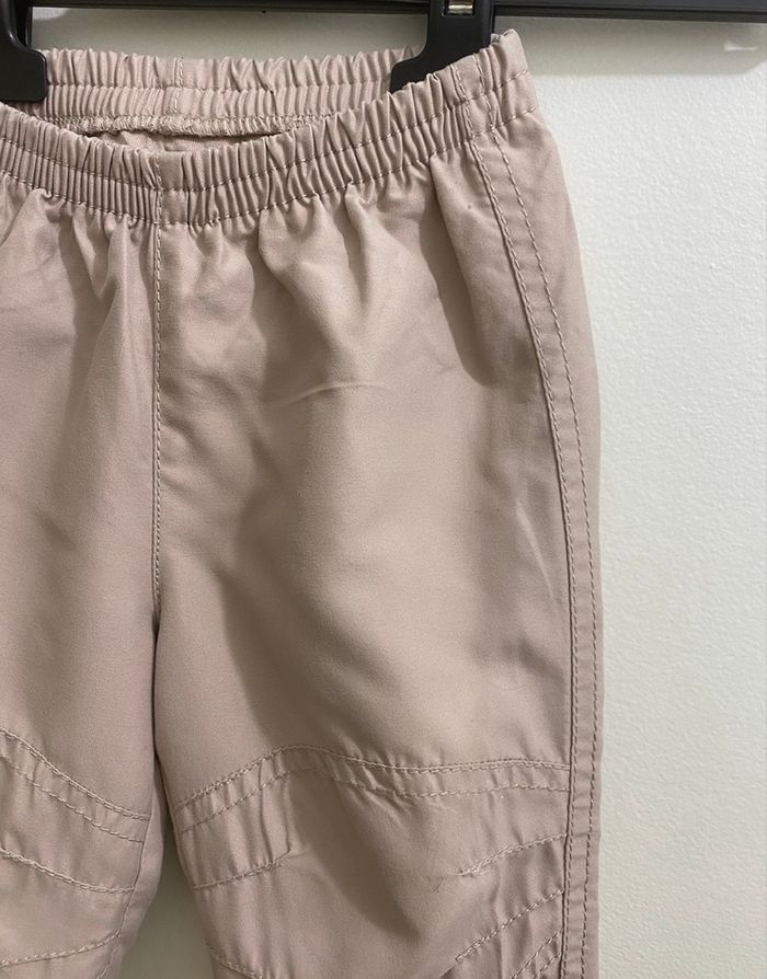 Pantalon beige sable souple doublé bébé mixte garçon fille taille 12 mois - photo numéro 4