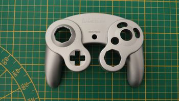 Plasturgie supérieure H7-1 pièce manette console de jeux Nintendo Gamecube DOL-003 grise #C24