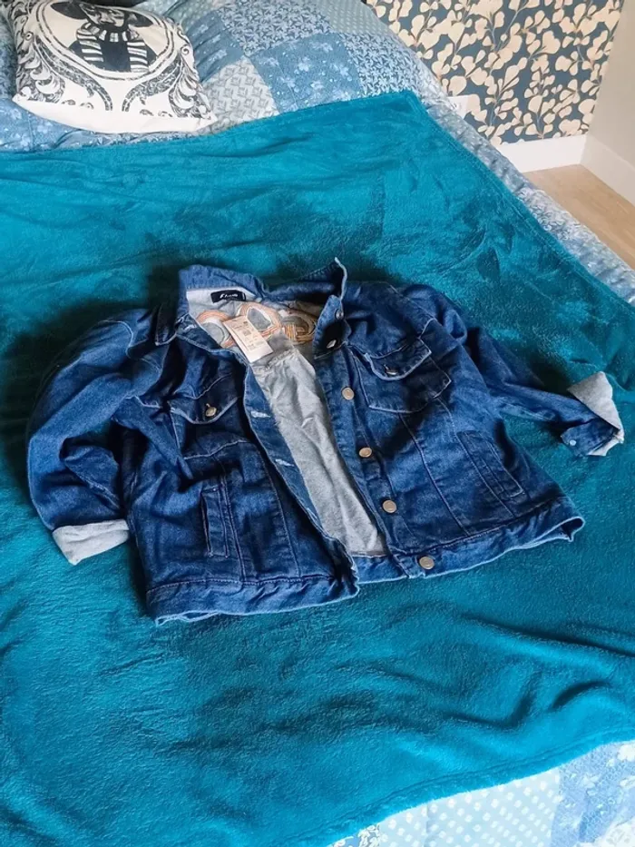 veste en jeans ETAM M/L - photo numéro 5