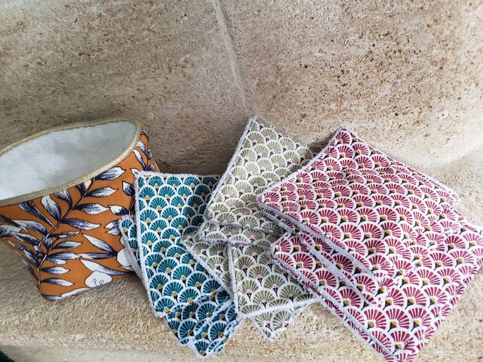 Lingettes/demaquillettes lavable réutilisable - photo numéro 3